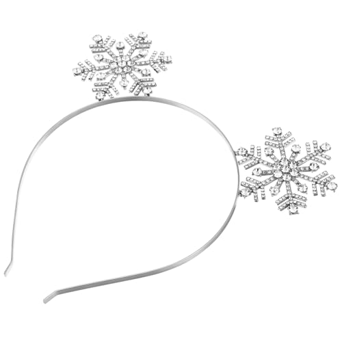 Veemoon 3 Stück Weihnachts Haarreif Teiliges mit Funkelnden Schneeflocken Langlebiger Haarreifen für Damen Festlicher Haarschmuck für Winter und Weihnachtsfeiern von Veemoon