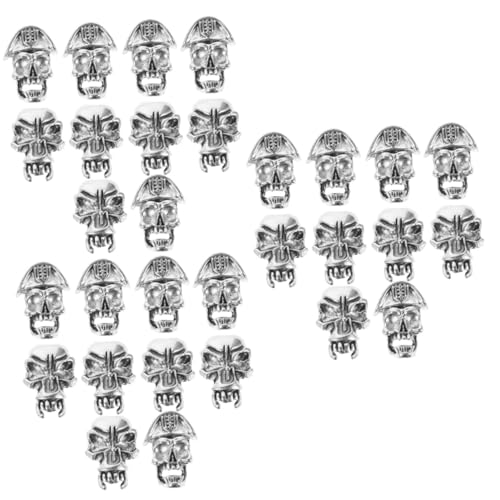 Veemoon 30 Stck. Teiliges Haarschmuck aus Antikem Legierungs Große Lochperlen für Zöpfe und Dreadlocks Langlebig Verblasst nicht Geeignet für Männer und Frauen Cosplay und Alltag von Veemoon