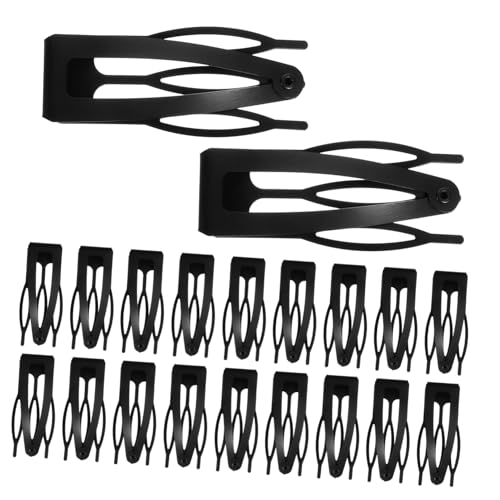 Veemoon 30 Stück Teiliges Metall Haarclips für Mädchen und Damen Langlebige Snap Haarklammern in Schwarz Vielseitige Haarschmuck accessoires für Alltag Party und Arbeit Einfache Anwendung von Veemoon