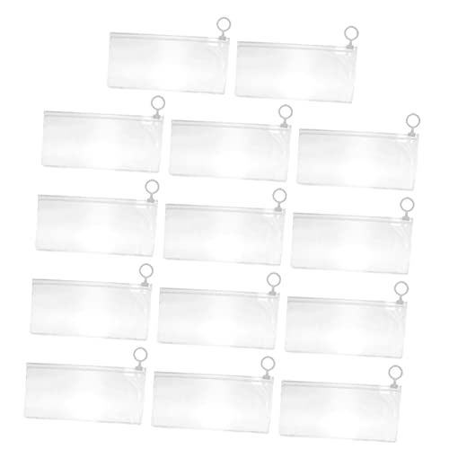 Veemoon 30 Stück Teiliges PVC Federmäppchen Transparente Stiftetui mit Reißverschluss für Schule und Reisen zur Aufbewahrung von Stiften Bleistiften Linealen und Notizen von Veemoon