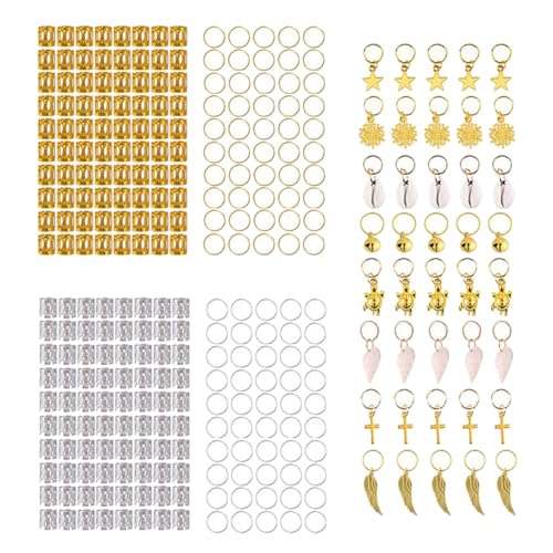 Veemoon 305 Stück Haarschmuck Set Goldene Haarperlen und Dreadlock Ringe Metall Haarschmuck Zubehör für Hochzeiten und Zöpfe Sicher und Einfach zu Verwenden Veemoon 305 Stück Haarschmuck Set Goldene Haarperlen und Dreadlock Ringe Metall Haarschmuck Zubehör für Hochzeiten und Zöpfe Sicher und Einfach zu Verwenden von Veemoon