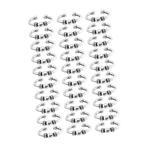 Veemoon 30stücke Kreative Haarringe Für Zöpfe Und Dreadlocks Langlebiger Metall Haarschmuck Für Damen Und Herren Vielseitig Als Haardekoration von Veemoon