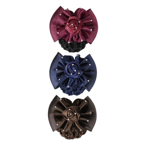 Veemoon 3Stück Haarnetze mit Rosen Design für Damen Haarschmuck Accessoires für Buns für und Alltag Veemoon 3Stück Haarnetze mit Rosen Design für Damen Haarschmuck Accessoires für Buns für und Alltag von Veemoon