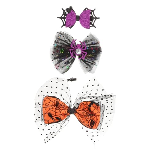 Veemoon 3stücke Teiliges Halloween Haarclips Mit Spinnen-design Und Schleifen Für Kostümpartys Und Cosplay Leicht Und Für Frauen Und Teens von Veemoon