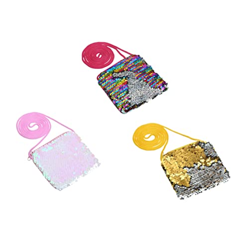 Veemoon 3stücke Babyhandtasche Mit Pailletten Junge Mädchen Münztasche Kleingeldbeutel Für Mädchen Fashion Square Tasche Junge Portemonnaie Münzbeutel Für Kleinkinder von Veemoon