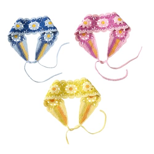 Veemoon 3stücke Häkeln Stirnband Frauen Floral Haarband Häkeln Gestrickte Haar Zubehör Stilvolles Design Für Alltag Und Feiern von Veemoon