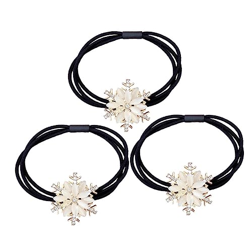 Veemoon 3stücke Teiliges Schneeflocken Haargummis Mit Strasssteinen Elastische Haarschmuck Für Frauen Weihnachtsgeschenke Für Mädchen Und Damen Für Verschiedene Outfits Und Haarfarben von Veemoon