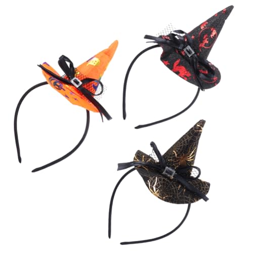 Veemoon 3er Set Hexenhüte Haarbänder Für Halloween – Teufel Haarreifen Für Cosplay Und Partys – Kostümzubehör Für Und Mädchen – Ideal Für Schaurige Anlässe Und Kreative von Veemoon