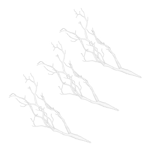 Veemoon 3er Set Künstliche Zweige in Weiß Für Weihnachten – Dekorative Kunstzweige Für Festliche Arrangements - Kränze Und Bastelprojekte - Ideal Für Eine Stilvolle Weihnachtsdekoration von Veemoon