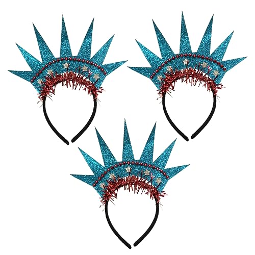 Veemoon 3stücke Freiheitsstatue Haarreif Kopfschmuck Party-kopfschmuck Aus Hochwertigem Material Leicht Und Bequem Mit Statuen Und Kronen-design Für Fröhliche Atmosphäre Als Haarschmuck Un Veemoon 3stücke Freiheitsstatue Haarreif Kopfschmuck Party-kopfschmuck Aus Hochwertigem Material Leicht Und Bequem Mit Statuen Und Kronen-design Für Fröhliche Atmosphäre Als Haarschmuck Un von Veemoon
