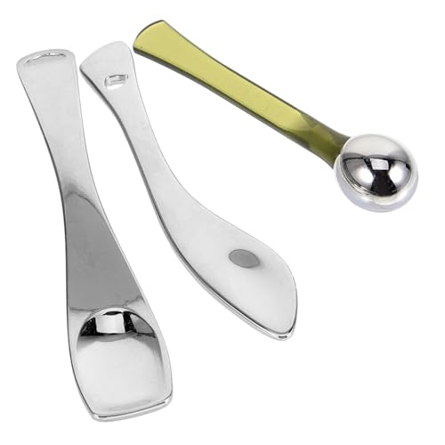 Veemoon 3stücke Kosmetische Hautpflegelöffel Make-up-spatel Gesichtscreme-portionierer Augencreme-löffel Für Cremes Masken Kosmetika Einfache Anwendung Saubere Anwendung von Veemoon