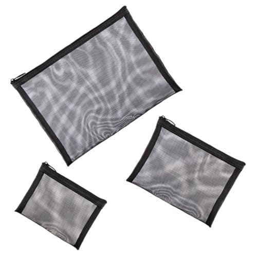 Veemoon 3stücke Netztasche Für Make-up Reisetasche Zur Aufbewahrung Von Toilettenartikeln Tragbare Kosmetiktasche Für Damen Make-up-Halter Für Kleine Utensilien Leicht Zu Reinigen Und von Veemoon
