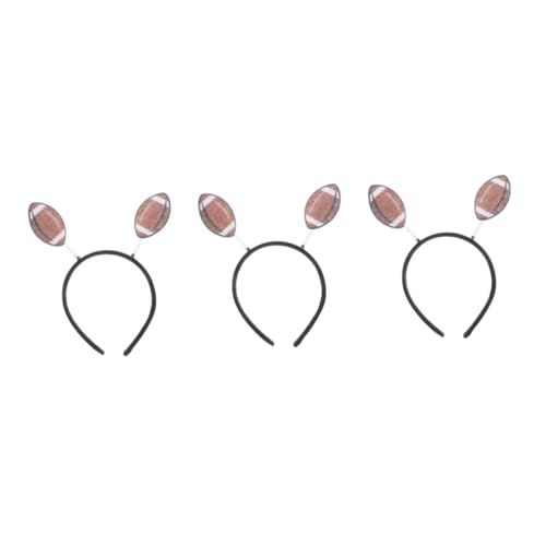 Veemoon 3stücke Sports Theme Headband Für Rugby Und Andere Sportarten Vielseitiges Accessoire Für Partys Und Tägliche Nutzung Einfach Zu Reinigen Und Angenehm Zu Tragen von Veemoon