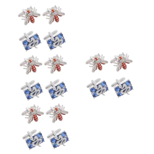 Veemoon 4 Sätze Bienen-manschettenknöpfe Biene Manschettenknöpfe Smokingknöpfe Und Manschettenknöpfe Business Manschettenknöpfe Retro-manschettenknöpfe Zinklegierung 2 Paare * 4 von Veemoon