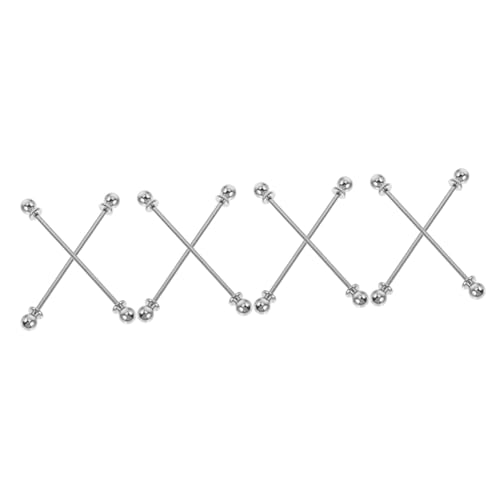 Veemoon 4 Sätze Kragennadeln Für Herren Hochwertige Krawattennadel Robustem Metall Für Formelle Anlässe Hochzeiten Berufliche Meetings Stilvolle Hemdkragenstecker Für Eleganten 2 Stück * 4 von Veemoon