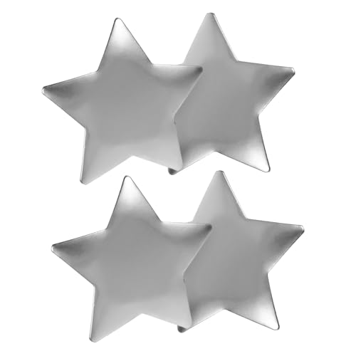 Veemoon 4 Stck. Metallic Stern Haarklammern Kleine Leichte Haarklammern für Damen Süßer Fünfzackiger Stern Haarschmuck Einfache Anwendung Modisches Accessoire für Alltag und Festtage von Veemoon