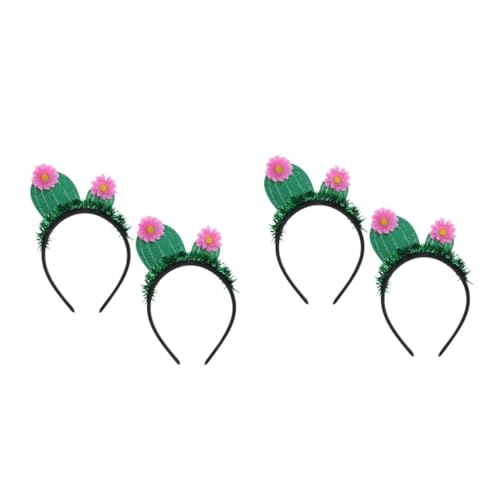 Veemoon 4 Stck. Teiliges Kaktus Haarreif Haaraccessoire Leichtes Party Kopfband Niedliches Mädchen Haarschmuck Grün Für Festliche Anlässe Selfie Requisiten von Veemoon