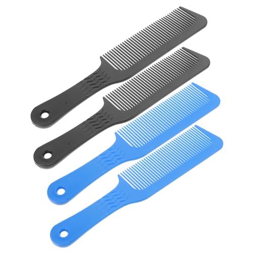 Veemoon 4 Stück Antistatischer Herren Haarkamm aus Robustem Kunststoff Glatte Spitzen für Sanfte Kopfhautmassage Kompakt und Tragbar für Friseure und Heimgebrauch Haarschonend und von Veemoon