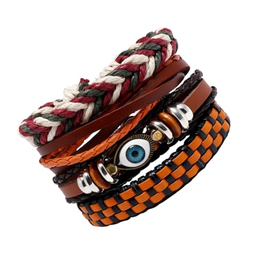 Veemoon 4stücke Geflochtenes Armband Im Böhmen Stil Handgelenkkette Mode Herrenarmband Exquisites Aussehen Als Geburtstagsgeschenk Oder Feiertagsgeschenk Veemoon 4stücke Geflochtenes Armband Im Böhmen Stil Handgelenkkette Mode Herrenarmband Exquisites Aussehen Als Geburtstagsgeschenk Oder Feiertagsgeschenk von Veemoon