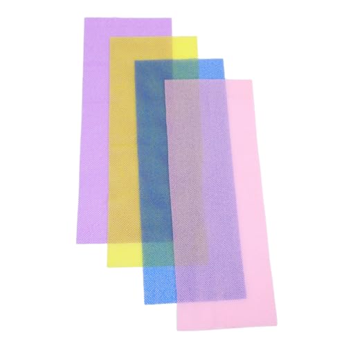 Veemoon 4 Stück Elastische Netz-badetücher Dehnbares Nylon Peeling-handtuch für Körperreinigung Sanftes Entfernen Abgestorbener Haut Tiefenwirksames Exfoliating Waschhandschuh Sauna und von Veemoon