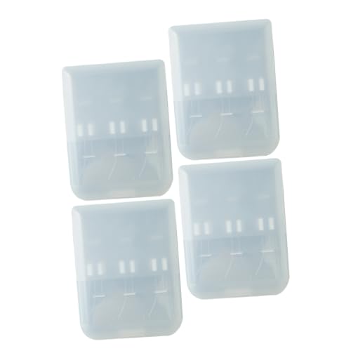 Veemoon 4 Stück Elektrischer Zahnbürstenkopf Halter Tragbare Aufbewahrungsbox Reise Etui Staubdicht Praktisch Familie Badezimmer Organizer von Veemoon