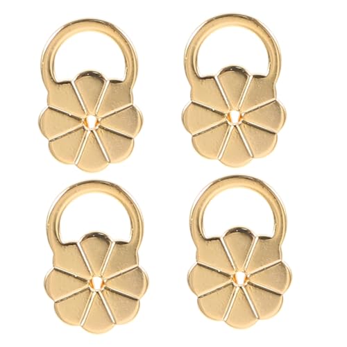 Veemoon 4 Stück Goldene Ohrstecker Verschluss Dicke Blumenförmige Ohrstopper Sichere Unterstützung für Schwere Ohrstecker Hypoallergen Goldplattiert Ersatz Zubehör für Damen und Herren Veemoon 4 Stück Goldene Ohrstecker Verschluss Dicke Blumenförmige Ohrstopper Sichere Unterstützung für Schwere Ohrstecker Hypoallergen Goldplattiert Ersatz Zubehör für Damen und Herren von Veemoon