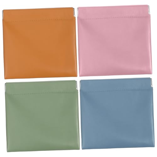 Veemoon 4 Stück Kleiner Kosmetiktaschen Faltbare Make Up Taschen Organizer für Damen Handtaschen Zubehör für Reisen von Veemoon