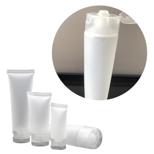 Veemoon 4 Stück Reiseflaschen für Handcreme und Gesichtscreme aus Hochwertigem Material für Reisen und Täglichen Gebrauch von Veemoon