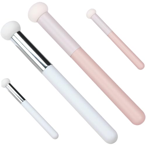 Veemoon 4 Stück Teiliges Concealer Schwamm Weiche Make Up Puderpinsel Kompakt und Leicht für Foundation Puder Praktische Frauen Make Up Zubehör von Veemoon