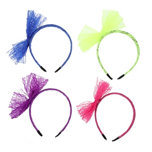 Veemoon 4 Stück Teiliges Damen Stirnband mit Großen Spitzen Schleifen Weiches und Robustes Haarband Ornament Bezaubernde Kopfbedeckung für Partys Alltag und Festliche Anlässe Farbenfrohe Veemoon 4 Stück Teiliges Damen Stirnband mit Großen Spitzen Schleifen Weiches und Robustes Haarband Ornament Bezaubernde Kopfbedeckung für Partys Alltag und Festliche Anlässe Farbenfrohe von Veemoon