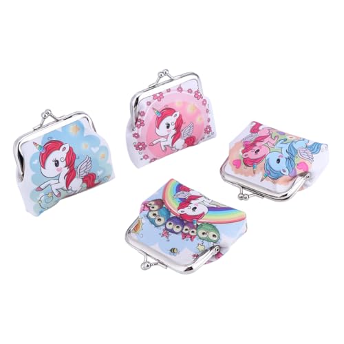 Veemoon 4 Stück Teiliges Münzgeldbörse für Kompakte Geldbörse mit Süßem für Schule Shopping zur Aufbewahrung von Bargeld Karten von Veemoon