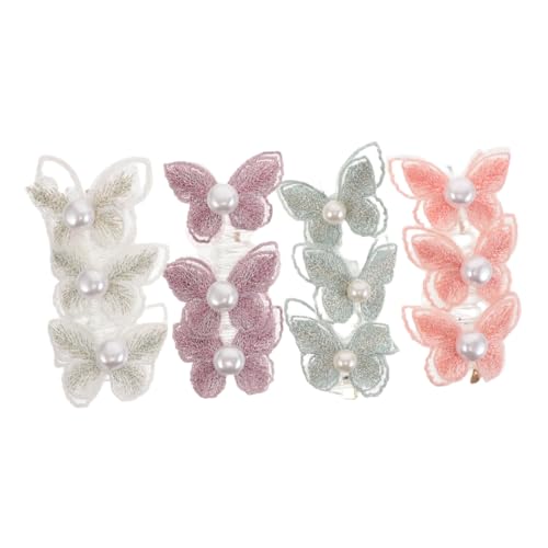 Veemoon 4stücke Haargummi-armband in Schmetterlings-form Elastische Telefonkabel-haarspangen Pferdeschwanz-halter Dekorative Haar-accessoires Für Frauen Und Mädchen von Veemoon