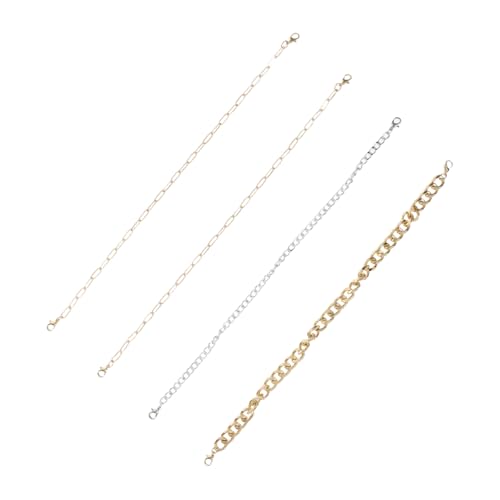 Veemoon 4 Stück Trucker Hutketten Für Damen Und Herren Trucker Hut Charms Metall Schein Abnehmbare Ketten Netz Baseballkappe Zubehör Dekoration von Veemoon