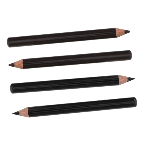 Veemoon 4 Stück Wasserfester Augenbrauenstift Set Holzgriff Weiche Farbabgabe Schweißresistent Langanhaltend Präzise Konturierung Natürlich Definierte Augenbrauen Geeignet für Damen und von Veemoon