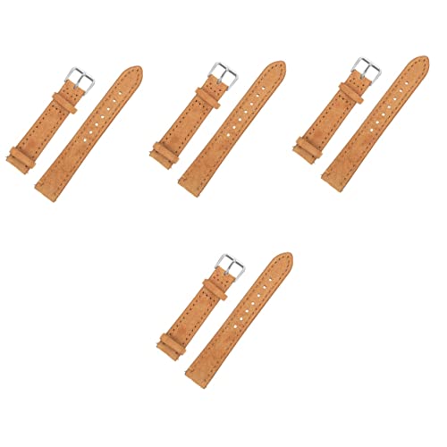 Veemoon 4 Stück Weicher Wildlederriemen Smartwatch-Armbänder für Männer Bands Teile Armband für den täglichen Gebrauch Lederarmband austauschbar Anschauen Komponente Gurt Weiches Wildleder von Veemoon