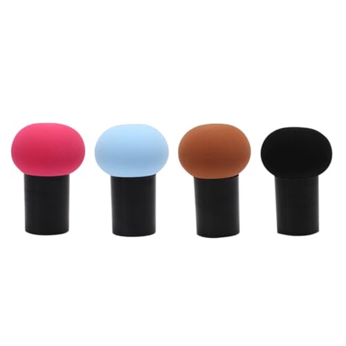 Veemoon 4 Stücke Puderquaste Tragbare Kosmetikquasten für Lose Puder Make Up Luftkissen Abwaschbare Foundation Puderquaste für Damen Weiche Make Up Puff für Gleichmäßige Anwendung von Veemoon