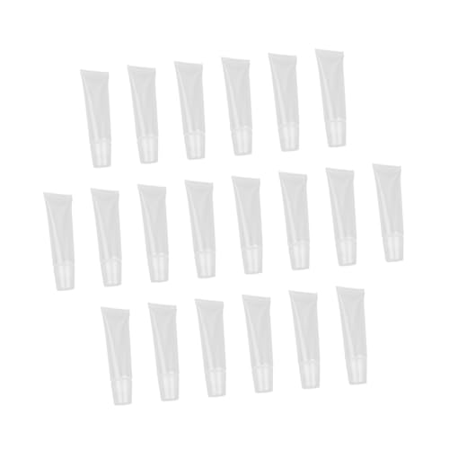 Veemoon 40 Stück Nachfüllbare Lippenbalsam Tuben Weiche Leere Kosmetik Verpackungsbehälter Transparent Wiederverwendbar Für DIY Lipgloss Make up Frauen Mädchen von Veemoon