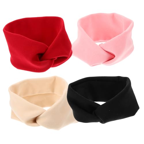 Veemoon 4stücke Elastisches Haarband Für Damen Kreuz-stirnband Yoga-stirnband Kopftuch Haarband Sport Stirnband Wiederverwendbar Schweißabsorbierend von Veemoon