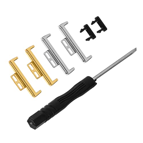 Veemoon 4Stücke Metallstecker für Smartwatch Armbänder Verbindungsadapter für Watch Fit Langlebig Einfach zu Verwenden für Frauen von Veemoon