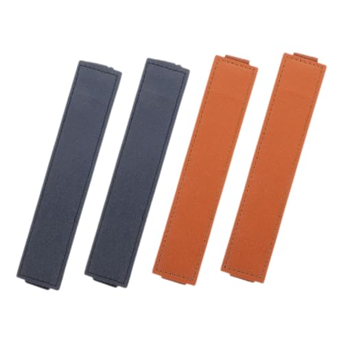 Veemoon 4 Stück Stifthalter für Notizbuch Elastische Stifthülle aus Leder mit Gummiband Stiftaufbewahrungstasche für Notizbücher und Tablets von Veemoon