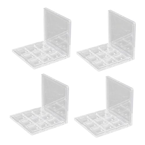 Veemoon 4stücke Transparenter Lidschattenbehälter Lidschattenboxen Lidschattenbox Organizer Kosmetikhülle Rougebox Make-up Organizer Lidschattenbox Lidschattenboxen Makeup Behälter von Veemoon