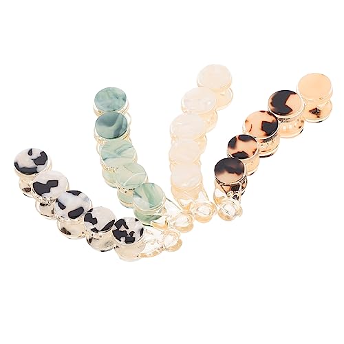 Veemoon 4stücke Damen Haarspange Aus Acetat Runde Haarclips Für Mädchen Haarnadeln Mit Modischem Design Für Hochzeit Party Feier von Veemoon