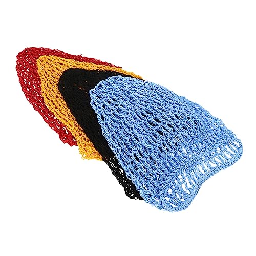 Veemoon 4stücke Häkeln Haarnetz-abdeckung Für Damen Mesh Haarnetz Zum Schlafen Und Baden Schützt Haar Passend Für Verschiedene Frisuren Und Haarfarben von Veemoon