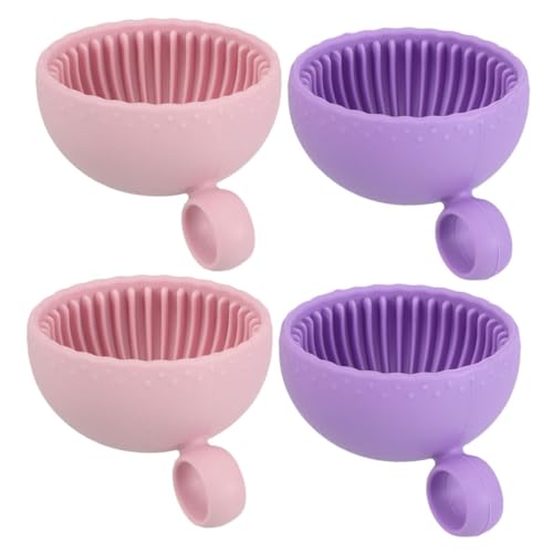 Veemoon 4stücke Reinigungsbox Für Make-up-tools Make-up-pinselreiniger Etui Für Make-up-pinsel Behälter Zur Pinselreinigung Make-up-zubehör Wiederverwendbare Organizer Tasse Tragbare von Veemoon