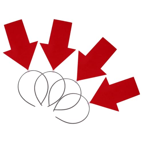 Veemoon 4stücke Stirnband Rotes Karneval Haarband Lustige Foto Requisite Einzigartiger Kopfschmuck Party Accessoire Für Erwachsene Und Junge Mädchen von Veemoon