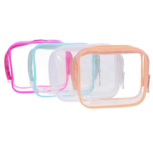Veemoon 4stücke Transparenter Kulturbeutel Mit Reißverschluss Reise Kulturbeutel Aus Klarem Material Kosmetiktasche Für Damen Make-up-Tasche Für Reisen Durchsichtige von Veemoon
