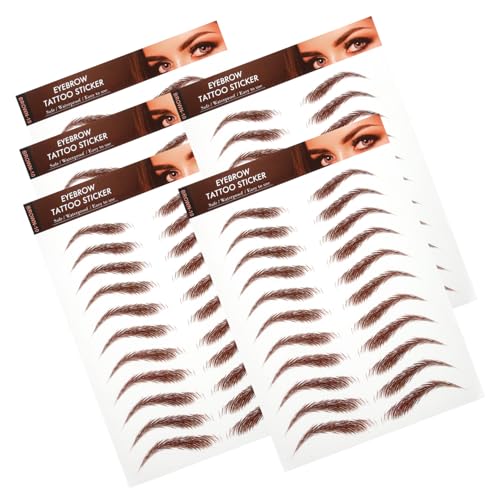 Veemoon 5 Blätter Braune Augenbrauen Aufkleber Wasserdichte Simulation Tattoos für Präzises Augenbrauenstyling Einfach Anzuwenden Hautfreundlich und Langlebig für Perfektes Make Up Veemoon 5 Blätter Braune Augenbrauen Aufkleber Wasserdichte Simulation Tattoos für Präzises Augenbrauenstyling Einfach Anzuwenden Hautfreundlich und Langlebig für Perfektes Make Up von Veemoon