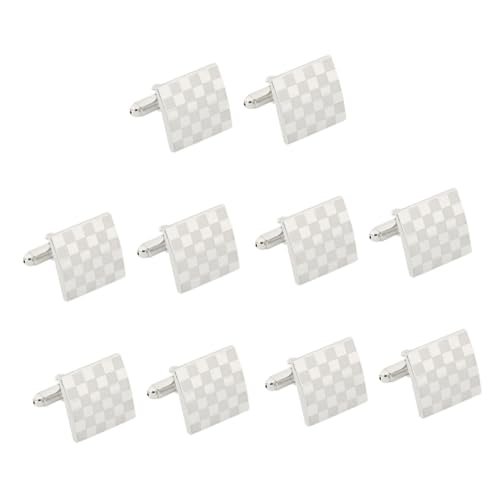 Veemoon 5 Paar Quadratische Manschettenknöpfe Für Smokinghemden Hochzeiten Französische Manschettenhemden Kleider Klassische Herren Manschettenknöpfe Manschettenknöpfe Für von Veemoon