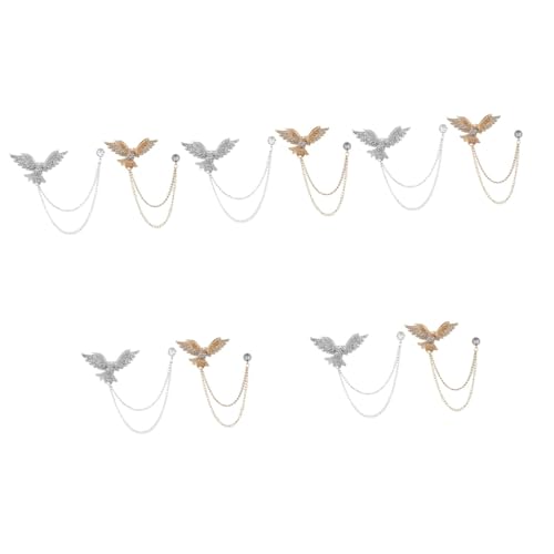 Veemoon 5 Sätze Adler Brosche Quasten Brosche Clip Strass Brosche Tier Brosche Schmuck Vogel Brosche Anstecknadel Kettenbrosche Retro Anzug Herren Pullover 2 Stücke * 5 Veemoon 5 Sätze Adler Brosche Quasten Brosche Clip Strass Brosche Tier Brosche Schmuck Vogel Brosche Anstecknadel Kettenbrosche Retro Anzug Herren Pullover 2 Stücke * 5 von Veemoon