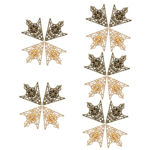 Veemoon 5 Sätze Kragenbroschen Metallverschluss Broschen Für Kleidung Retro Hollow Design Accessoires Für Schals Mode Outfits 4 Stück * 5 von Veemoon
